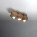 Lampa sufitowa WOODY 3 naturalne drewno plafon SL.1010 SOLLUX LIGHTING