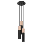 Lampa wisząca PABLO 3P czarna zwis SL.1014 SOLLUX LIGHTING