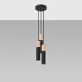 Lampa wisząca PABLO 3P czarna zwis SL.1014 SOLLUX LIGHTING