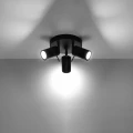 Lampa sufitowa RING 3P czarna plafon SL.1016 SOLLUX LIGHTING
