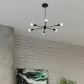 Lampa wisząca LANGO 5 czarna żyrandol SL.1022 SOLLUX LIGHTING