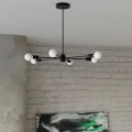 Lampa wisząca LANGO 5 czarna żyrandol SL.1022 SOLLUX LIGHTING