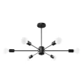 Lampa wisząca LANGO 6 czarna żyrandol SL.1023 SOLLUX LIGHTING