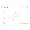 Lampa ścienna RING biały z włącznikiem kinkiet SL.1024 SOLLUX LIGHTING