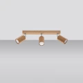 Lampa sufitowa ZEKE 3 dąb plafon SL.1030 SOLLUX LIGHTING
