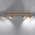 Lampa sufitowa ZEKE 4 dąb plafon SL.1031 SOLLUX LIGHTING
