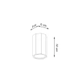 Lampa sufitowa ZEKE 10 dąb plafon SL.1033 SOLLUX LIGHTING