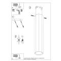 Lampa sufitowa ZEKE 30 dąb plafon SL.1034 SOLLUX LIGHTING