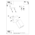 Lampa ścienna KEKE dąb kinkiet SL.1035 SOLLUX LIGHTING