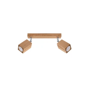 Lampa sufitowa KEKE 2 dąb plafon SL.1036 SOLLUX LIGHTING