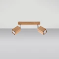 Lampa sufitowa KEKE 2 dąb plafon SL.1036 SOLLUX LIGHTING