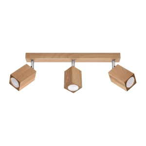 Lampa sufitowa KEKE 3 dąb plafon SL.1037 SOLLUX LIGHTING