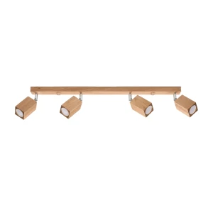 Lampa sufitowa KEKE 4 dąb plafon SL.1038 SOLLUX LIGHTING