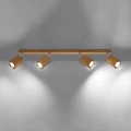 Lampa sufitowa KEKE 4 dąb plafon SL.1038 SOLLUX LIGHTING