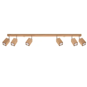Lampa sufitowa KEKE 6 dąb plafon SL.1039 SOLLUX LIGHTING