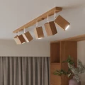 Lampa sufitowa KEKE 6 dąb plafon SL.1039 SOLLUX LIGHTING