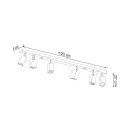 Lampa sufitowa KEKE 6 dąb plafon SL.1039 SOLLUX LIGHTING
