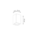 Lampa sufitowa KEKE 10 dąb plafon SL.1040 SOLLUX LIGHTING