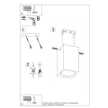 Lampa sufitowa KEKE 10 dąb plafon SL.1040 SOLLUX LIGHTING