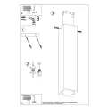 Lampa sufitowa KEKE 30 dąb plafon SL.1041 SOLLUX LIGHTING