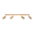 Lampa sufitowa BERG 4 naturalne drewno plafon SL.1042 SOLLUX LIGHTING