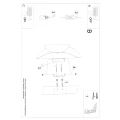 Lampa ścienna TEAR czarna kinkiet SL.1063 SOLLUX LIGHTING