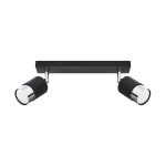 Lampa sufitowa NERO 2 czarny/chrom plafon SL.1065 SOLLUX LIGHTING