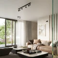 Lampa sufitowa NERO 2 czarny/chrom plafon SL.1065 SOLLUX LIGHTING