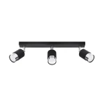 Lampa sufitowa NERO 3 czarny/chrom plafon SL.1066 SOLLUX LIGHTING