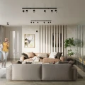 Lampa sufitowa NERO 3 czarny/chrom plafon SL.1066 SOLLUX LIGHTING