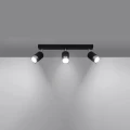 Lampa sufitowa NERO 3 czarny/chrom plafon SL.1066 SOLLUX LIGHTING