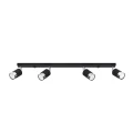 Lampa sufitowa NERO 4 czarny/chrom plafon SL.1067 SOLLUX LIGHTING