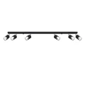 Lampa sufitowa NERO 6 czarny/chrom plafon SL.1068 SOLLUX LIGHTING