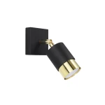 Lampa ścienna NERO czarny/złoty kinkiet SL.1069 SOLLUX LIGHTING