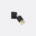 Lampa ścienna NERO czarny/złoty kinkiet SL.1069 SOLLUX LIGHTING
