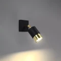 Lampa ścienna NERO czarny/złoty kinkiet SL.1069 SOLLUX LIGHTING