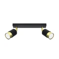 Lampa sufitowa NERO 2 czarny/złoty plafon SL.1070 SOLLUX LIGHTING