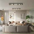 Lampa sufitowa NERO 2 czarny/złoty plafon SL.1070 SOLLUX LIGHTING
