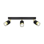 Lampa sufitowa NERO 3 czarny/złoty plafon SL.1071 SOLLUX LIGHTING