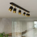 Lampa sufitowa NERO 3 czarny/złoty plafon SL.1071 SOLLUX LIGHTING