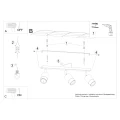 Lampa sufitowa NERO 3 czarny/złoty plafon SL.1071 SOLLUX LIGHTING