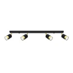 Lampa sufitowa NERO 4 czarny/złoty plafon SL.1072 SOLLUX LIGHTING