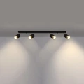 Lampa sufitowa NERO 4 czarny/złoty plafon SL.1072 SOLLUX LIGHTING