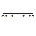 Lampa sufitowa NERO 6 czarny/złoty plafon SL.1073 SOLLUX LIGHTING