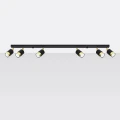 Lampa sufitowa NERO 6 czarny/złoty plafon SL.1073 SOLLUX LIGHTING