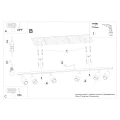 Lampa sufitowa NERO 6 czarny/złoty plafon SL.1073 SOLLUX LIGHTING