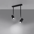 Lampa sufitowa NORANO 2 czarna plafon SL.1075 SOLLUX LIGHTING