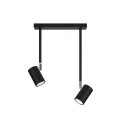 Lampa sufitowa NORANO 2 czarna plafon SL.1075 SOLLUX LIGHTING