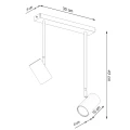 Lampa sufitowa NORANO 2 czarna plafon SL.1075 SOLLUX LIGHTING