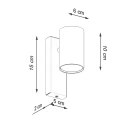 Lampa ścienna UTTI biała kinkiet SL.1076 SOLLUX LIGHTING